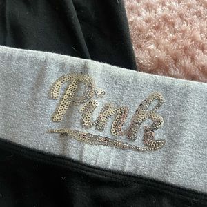 Pink leggings full length